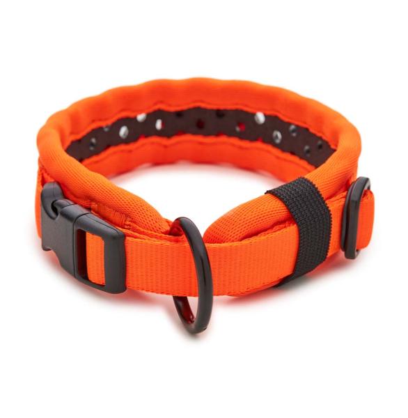 SOFTY Halsband | Länge: 30-36cm | Breite: 2,8cm | Farbe: orange/schwarz